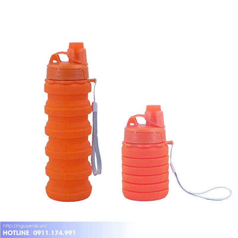 BÌNH ĐỰNG NƯỚC BẰNG SILICONE IN LOGO 3