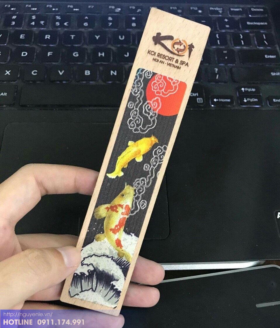 KẸP SÁCH, BOOKMARK BẰNG GỖ IN LOGO THEO YÊU CẦU